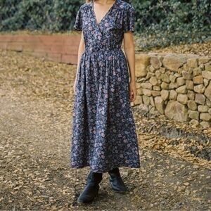 Christy Dawn Simple Dawn Dress in Blooming Pomegranate